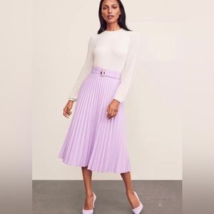 ANN TAYLOR NWT Pleated MIDI Skirt